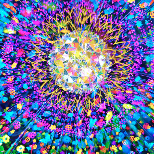 Handmade Floral Reverie Kaleidoscope | Handcrafted 3D Visual Art & Decor