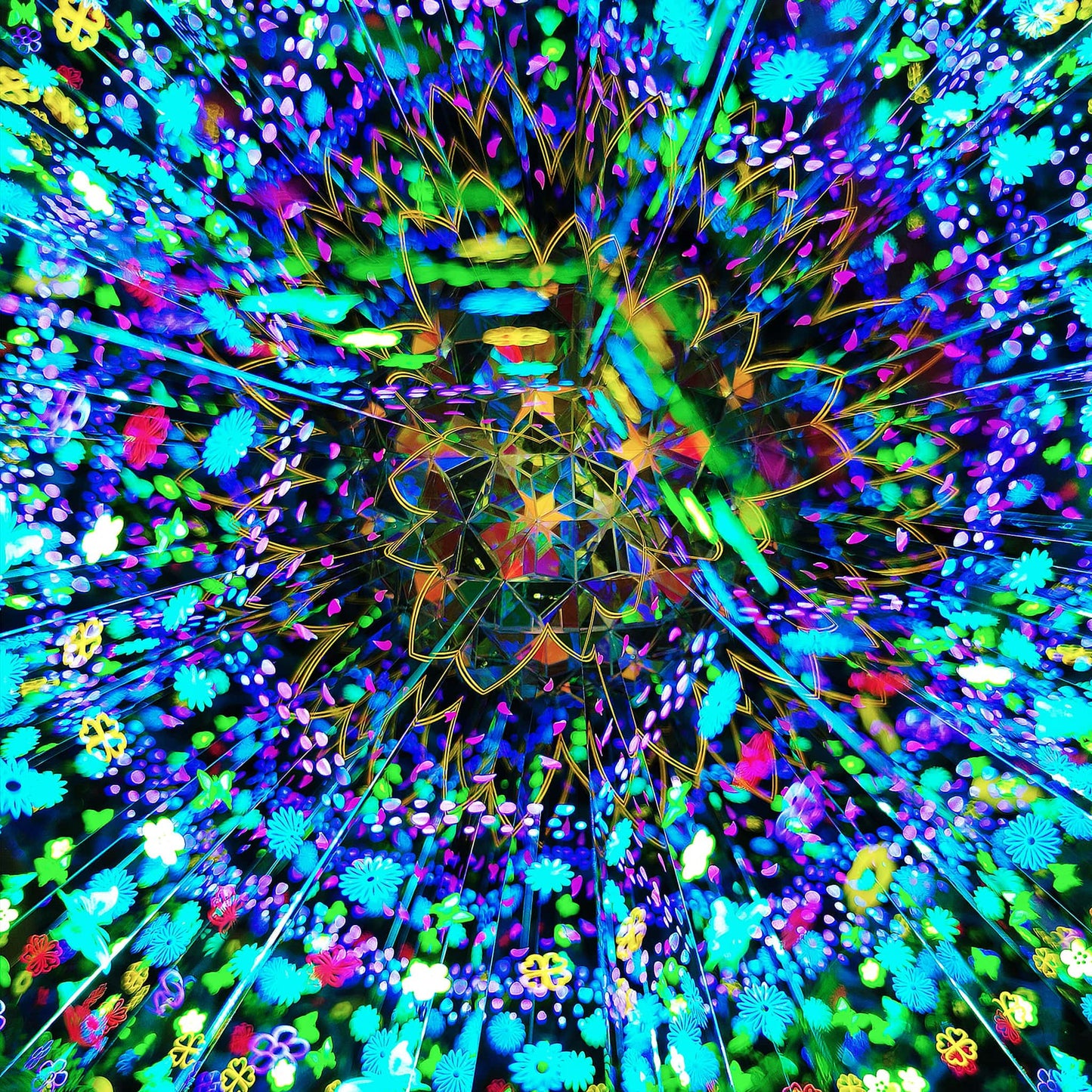 Handmade Floral Reverie Kaleidoscope | Handcrafted 3D Visual Art & Decor