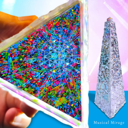 3D Handcrafted Kaleidoscope - Musical Mirage Theme - Art Gift for Music Lovers & All Ages