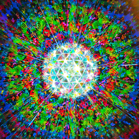 3D Handcrafted Kaleidoscope - Musical Mirage Theme - Art Gift for Music Lovers & All Ages