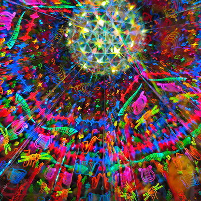 3D Handcrafted Kaleidoscope - Musical Mirage Theme - Art Gift for Music Lovers & All Ages