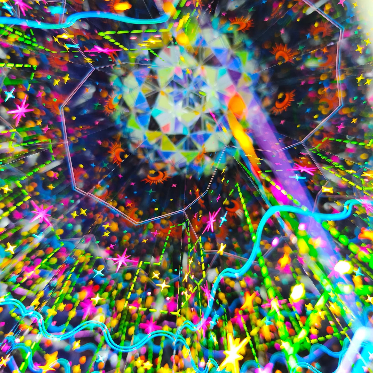 Handmade Starry Glow Kaleidoscope | 3D Visual Art & Unique Gift for Star Gazers & Astronomy Enthusiasts