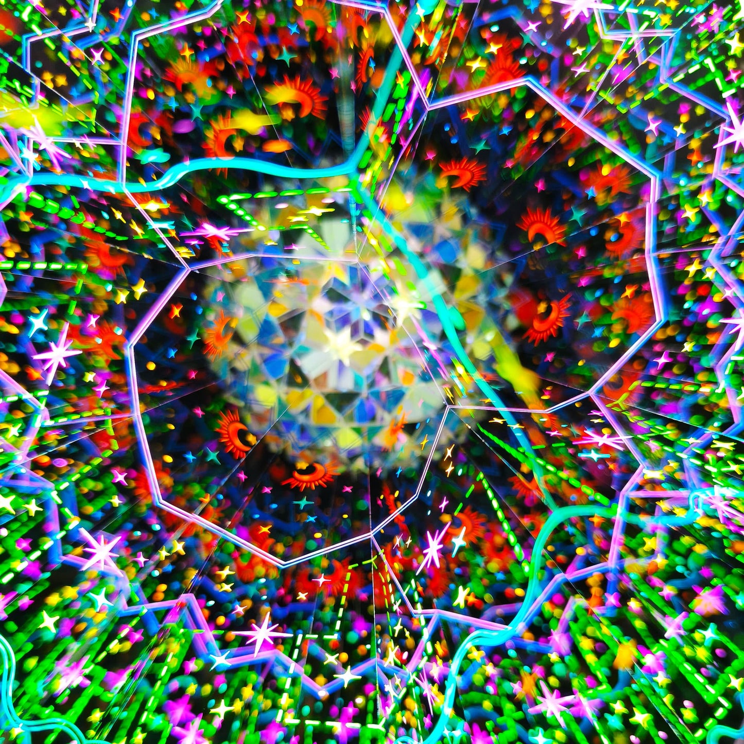 Handmade Starry Glow Kaleidoscope | 3D Visual Art & Unique Gift for Star Gazers & Astronomy Enthusiasts