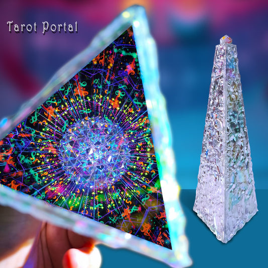 Tarot Portal — Handcrafted Kaleidoscope with Mystical Tarot-Inspired Patterns