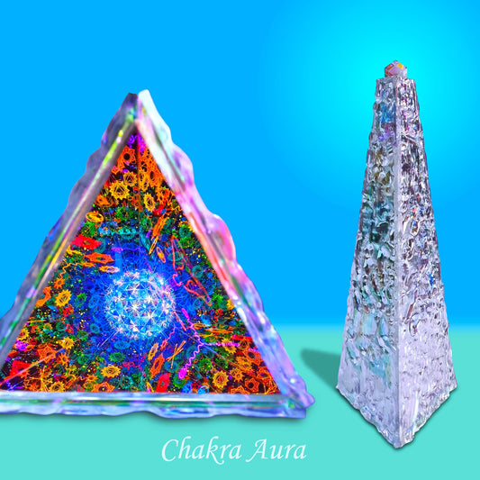 Chakra Aura Kaleidoscope | Handmade 3D Visual Art & Unique Gift for Yoga Lovers