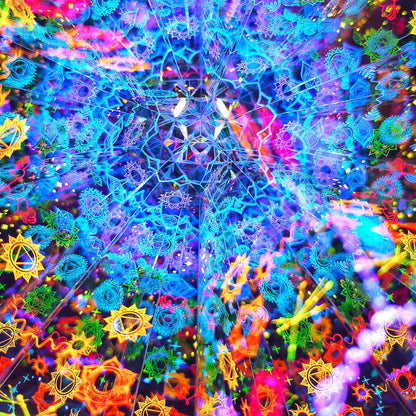 Chakra Aura Kaleidoscope | Handmade 3D Visual Art & Unique Gift for Yoga Lovers