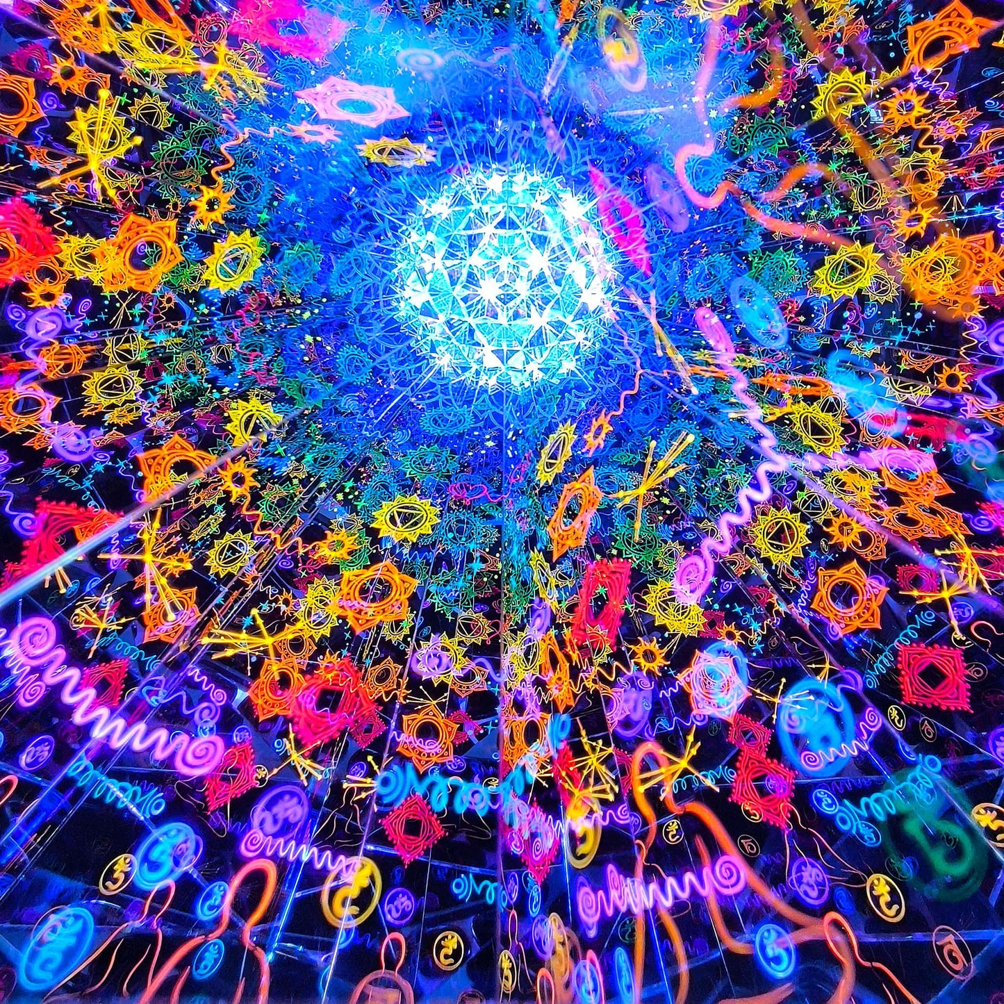 Chakra Aura Kaleidoscope | Handmade 3D Visual Art & Unique Gift for Yoga Lovers