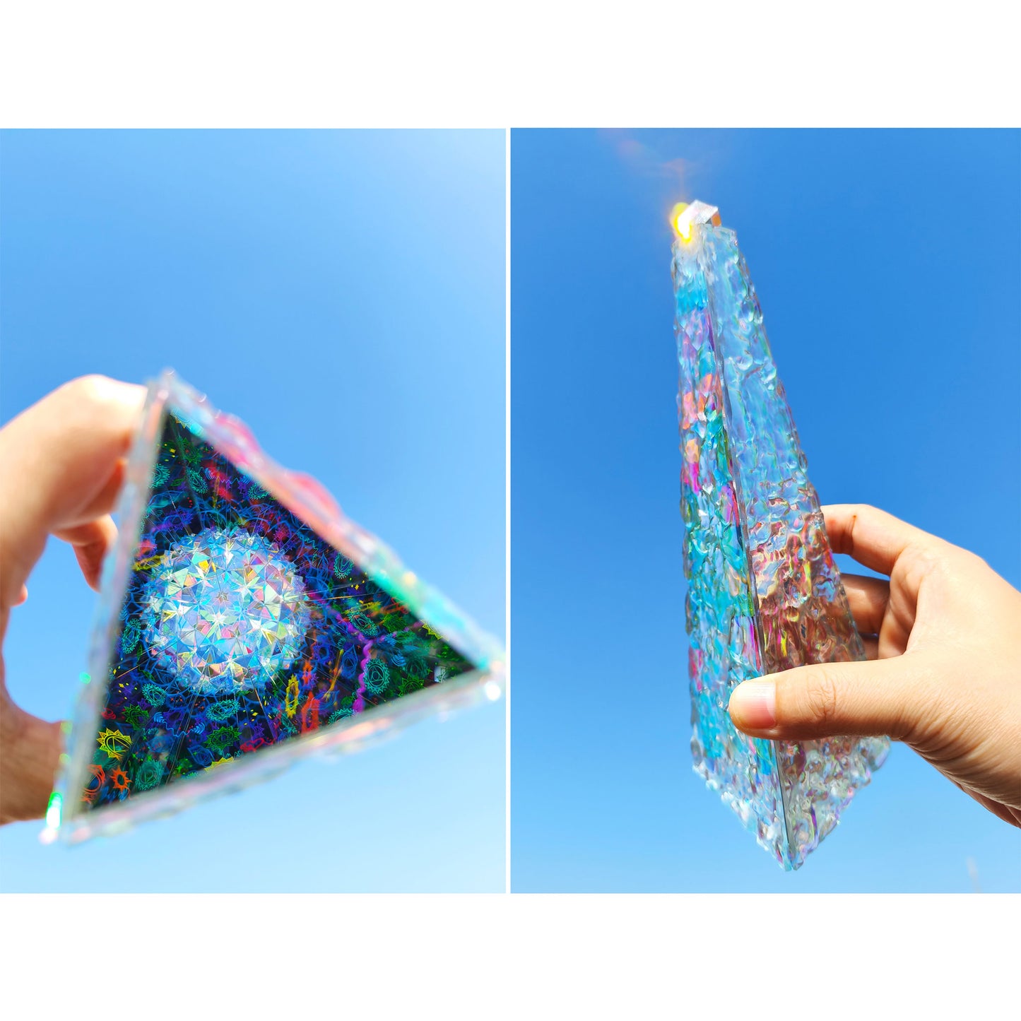 Chakra Aura Kaleidoscope | Handmade 3D Visual Art & Unique Gift for Yoga Lovers