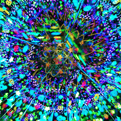 Handmade Floral Reverie Kaleidoscope | Handcrafted 3D Visual Art & Decor