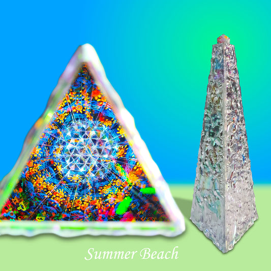 Summer Beach Kaleidoscope | Handcrafted Visual Art & Unique Gift