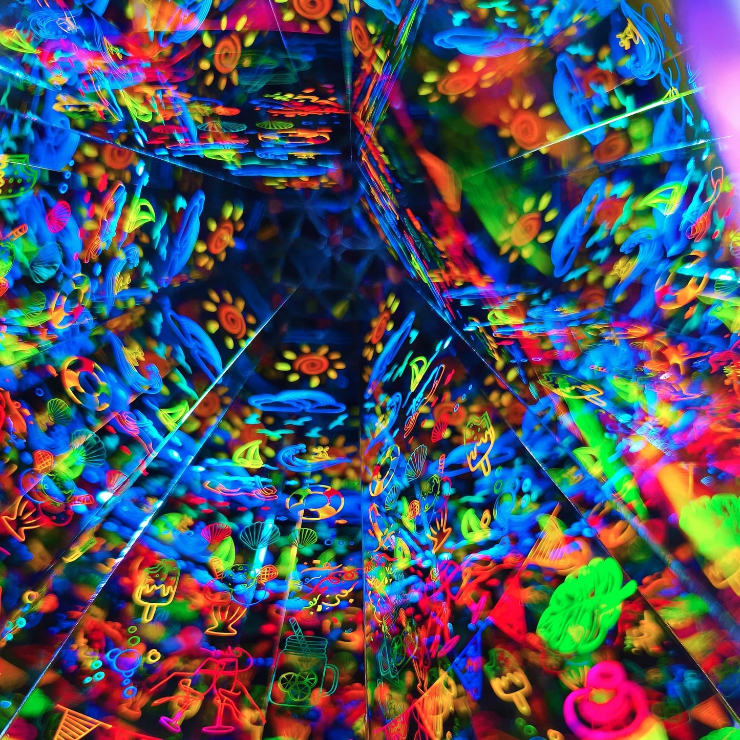 Summer Beach Kaleidoscope | Handcrafted Visual Art & Unique Gift